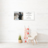 Welkomstbanner voor Photo Weddenschap Calligraphy Spandoek (Insitu)