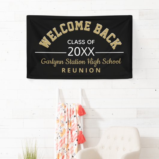 Welkomstbanner voor Reunion back Class Spandoek (Insitu)