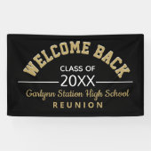 Welkomstbanner voor Reunion back Class Spandoek (Horizontaal)