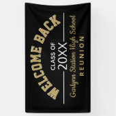 Welkomstbanner voor Reunion back Class Spandoek (Verticaal)