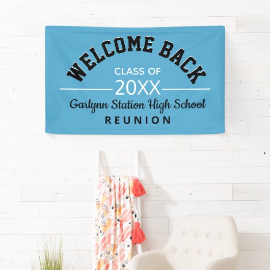 Welkomstbanner voor Reunion back Class Spandoek (Insitu)