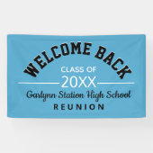 Welkomstbanner voor Reunion back Class Spandoek (Horizontaal)