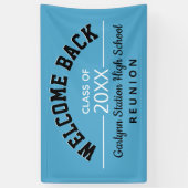 Welkomstbanner voor Reunion back Class Spandoek (Verticaal)