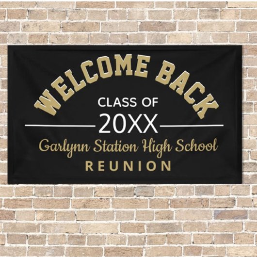 Welkomstbanner voor Reunion back Class Spandoek