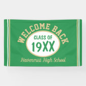 Welkomstbanner voor Reunion back Class Spandoek (Horizontaal)