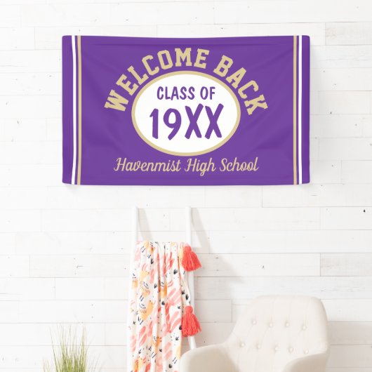 Welkomstbanner voor Reunion back Class Spandoek (Insitu)