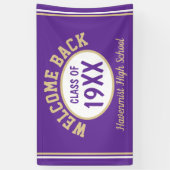 Welkomstbanner voor Reunion back Class Spandoek (Verticaal)