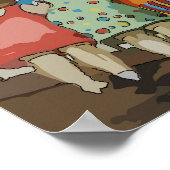 Welkomstbeach-Cartoon Poster (Hoek)