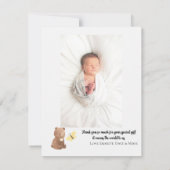 Welkomstbericht Baby Rustic Woodland (Achterkant)