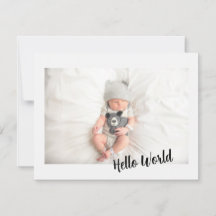 Welkomstbericht Baby Rustic Woodland