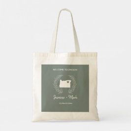 Welkomstbezoekers van het huwelijk van Oregon Dest Tote Bag