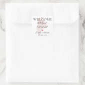 Welkomstbezoekers voor het plein St. Vierkante Sticker (Tas)