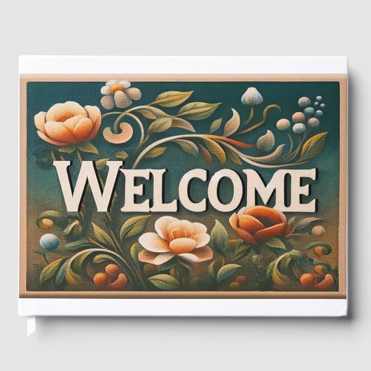 Welkomstbloemen Gastenboek (Voorkant)