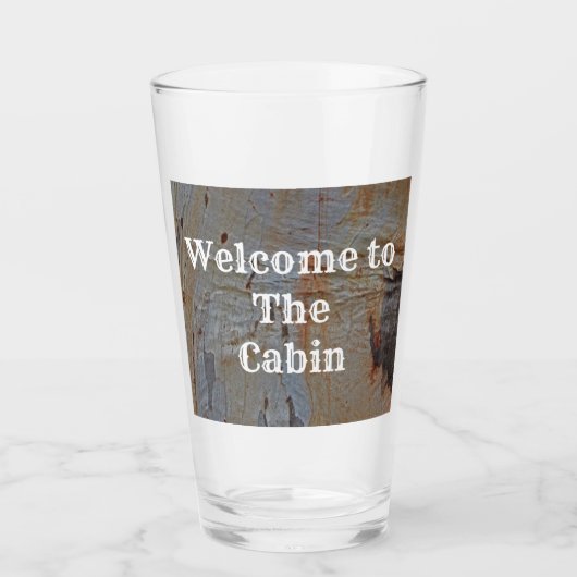 Welkomstboom van Cabin Guest Trunk Foto Wildnerhei Glas (Voorkant)