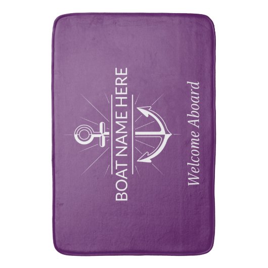 welkomstboot badmat (Voorkant Verticaal)