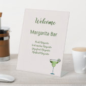 Welkomstbord Aangepaste tekst Margarita Bar Reclamebord Met Voetstuk (Insitu)
