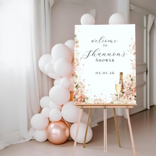 welkomstbord | Brunch & Bubbly Vrijgezellenfeest Poster