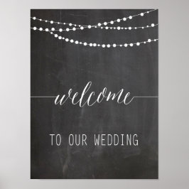 Welkomstbord | Calligrafie Poster