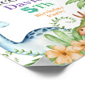 Welkomstbord Dinosaur Print, Value Poster Paper (Hoek)