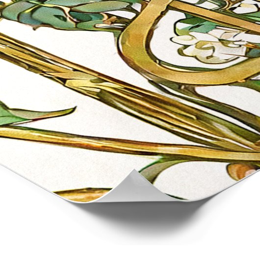 Welkomstbord Floral Arch Art Nouveau Poster (Hoek)