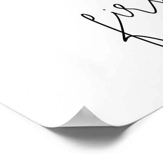 Welkomstbord Girl Bunny Rabbit Birthday Party Poster (Hoek)