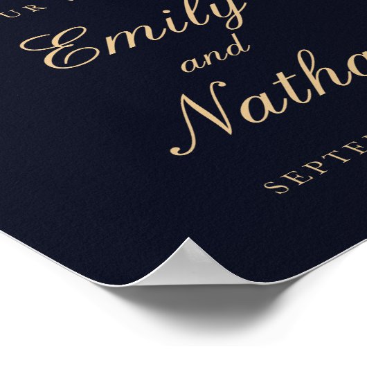 Welkomstbord  goudzeemacht poster (Hoek)