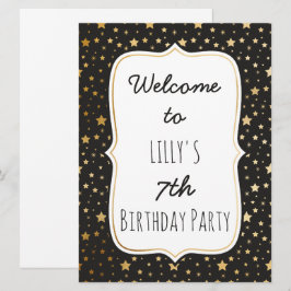 Welkomstbord Magische themafeest Kaart