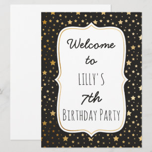 Welkomstbord Magische themafeest Kaart