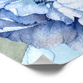 Welkomstbord marinier en mosterdblauw huwelijk poster (Hoek)