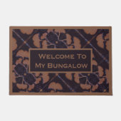 Welkomstbord met Gingko Leaves Deurmat (Voorkant)