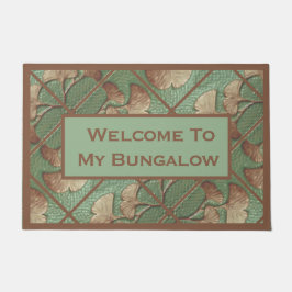 Welkomstbord met Gingko Leaves Deurmat