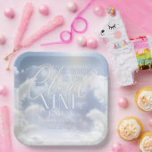 Welkomstbord op Cloud Nine 9 Pampas Vrijgezellenfe Papieren Bordje (Feest)