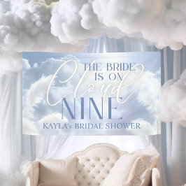 Welkomstbord op Cloud Nine 9 Pampas Vrijgezellenfe Spandoek