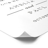 welkomstbord Roze Waterverf pony's Poster (Hoek)