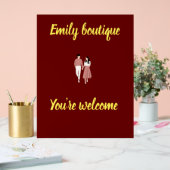 Welkomstbord - Stijlvolle bloemenacryl display (Huwelijk)