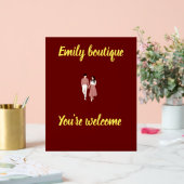 Welkomstbord - Stijlvolle bloemenacryl display (Huwelijk)