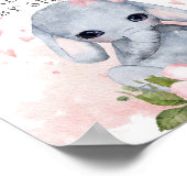 Welkomstbord van Baby shower met snoepgoed Poster (Hoek)