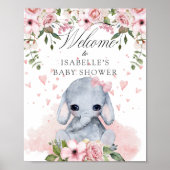 Welkomstbord van Baby shower met snoepgoed Poster (Voorkant)