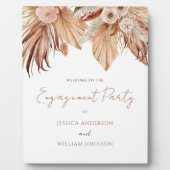 Welkomstbord van Bohemen Engagement Party Fotoplaat (Voorkant)