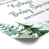 Welkomstbord van bossen Dieren Pine Trees Poster (Hoek)