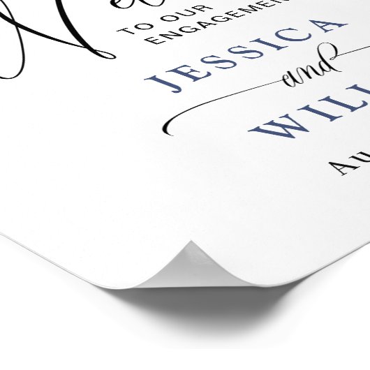 Welkomstbord van de belanghebbende Hydrangea ENGAG Poster (Hoek)