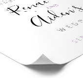 Welkomstbord van de lavendel, het paarse en het ci poster (Hoek)