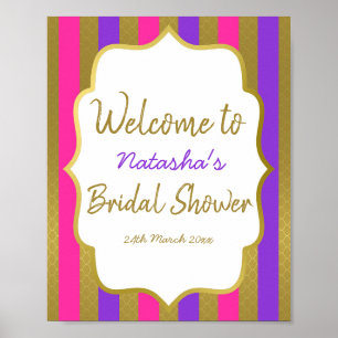 Welkomstbord van de Marokkaanse partij Editable 8x Poster