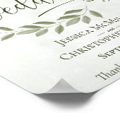 Welkomstbord van de rotsachtige bladeren poster (Hoek)