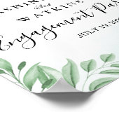 Welkomstbord van de usty Eucalyptus Engagement Par Poster (Hoek)