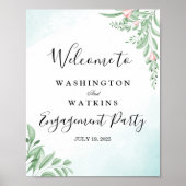 Welkomstbord van de usty Eucalyptus Engagement Par Poster (Voorkant)