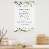 Welkomstbord van de Wildflower Memorial Service Poster (Keuken)