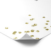 Welkomstbord van Dusty Blue Bautizo Poster (Hoek)