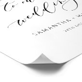 Welkomstbord van Earthy Blooms Weddenschap Poster (Hoek)