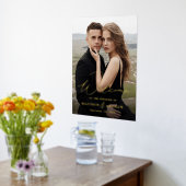 Welkomstbord van Elegant Gold Foil Script Weduwsch Folie Afdrukken (Laag (Keuken))